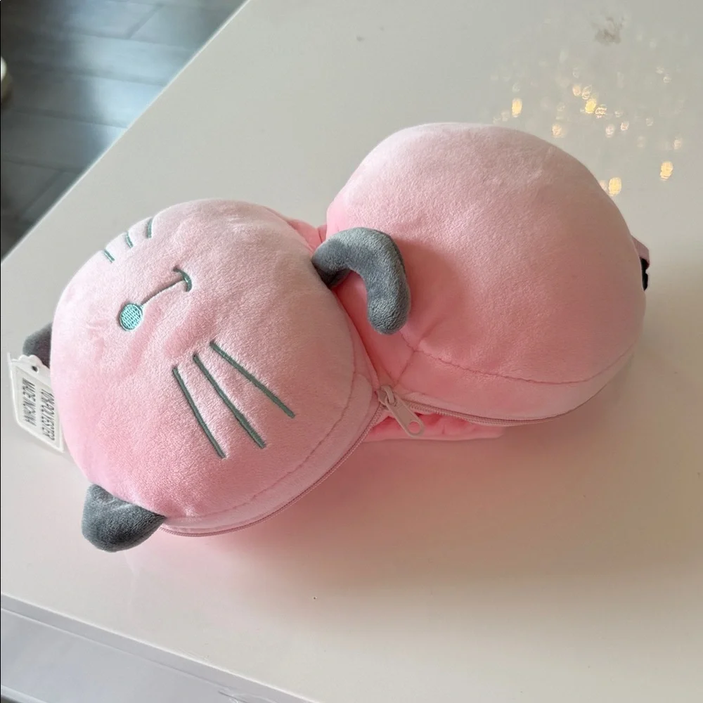 Kids travel head pillow and eye cover  portable